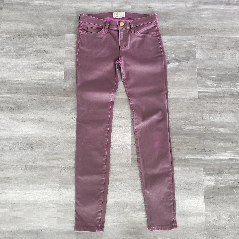Purple Coated Current|Elliott The Ankle Skinny Jean